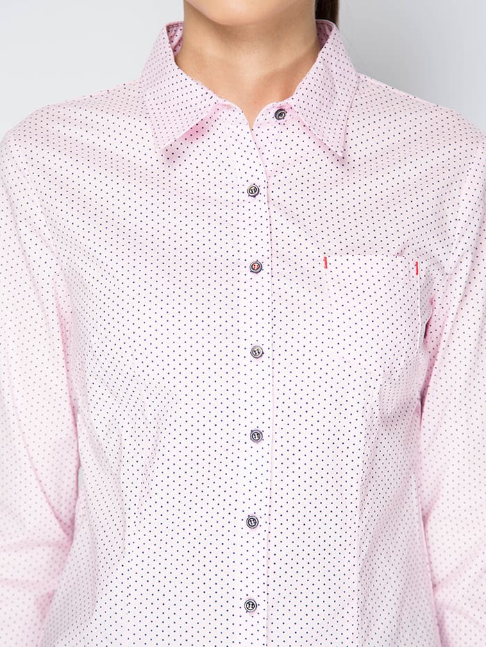 Розовая женская рубашка Marimay 15113