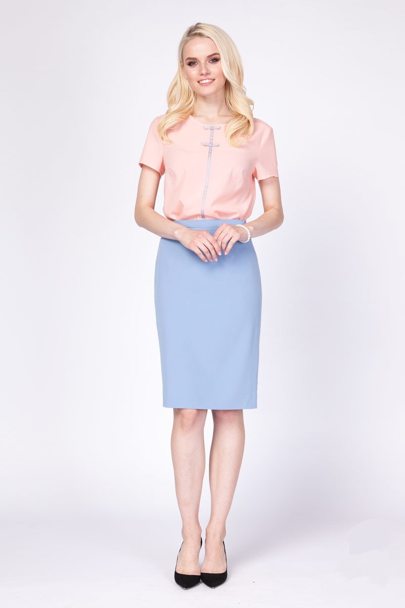 Голубая юбка Lala Style 1045-08