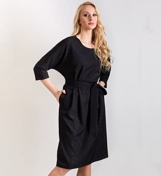 Черное нарядное платье Top Design PB8 34