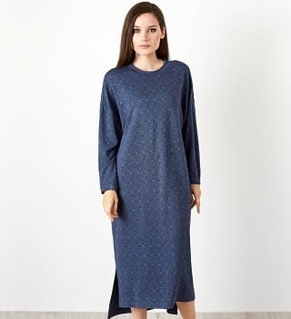 Платье женское с удлинением сзади и боковыми разрезами Top Design B20043