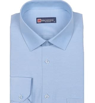 Голубая мужская рубашка оксфорд Brostem 1LBM88+2