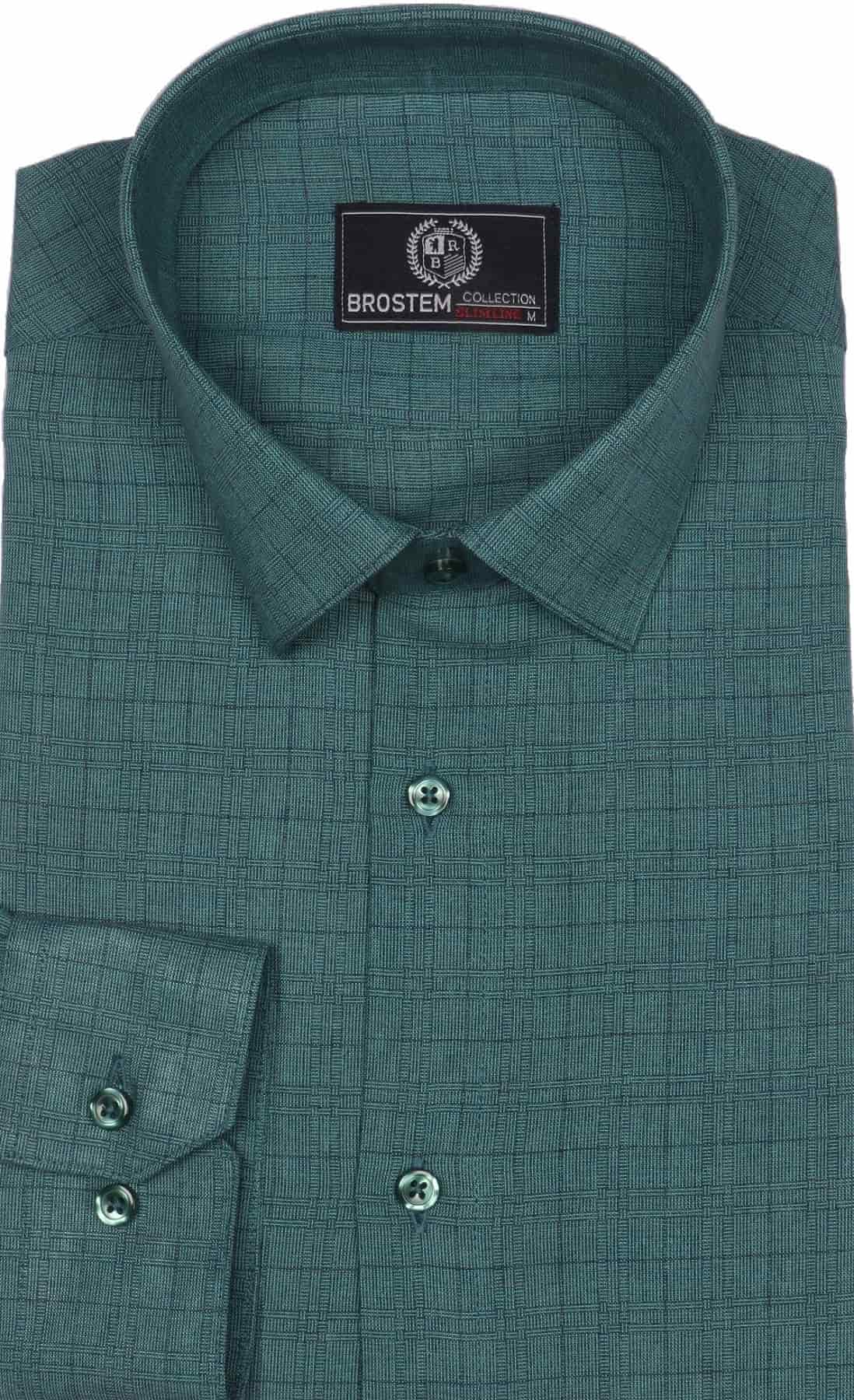 мужская рубашка зеленая