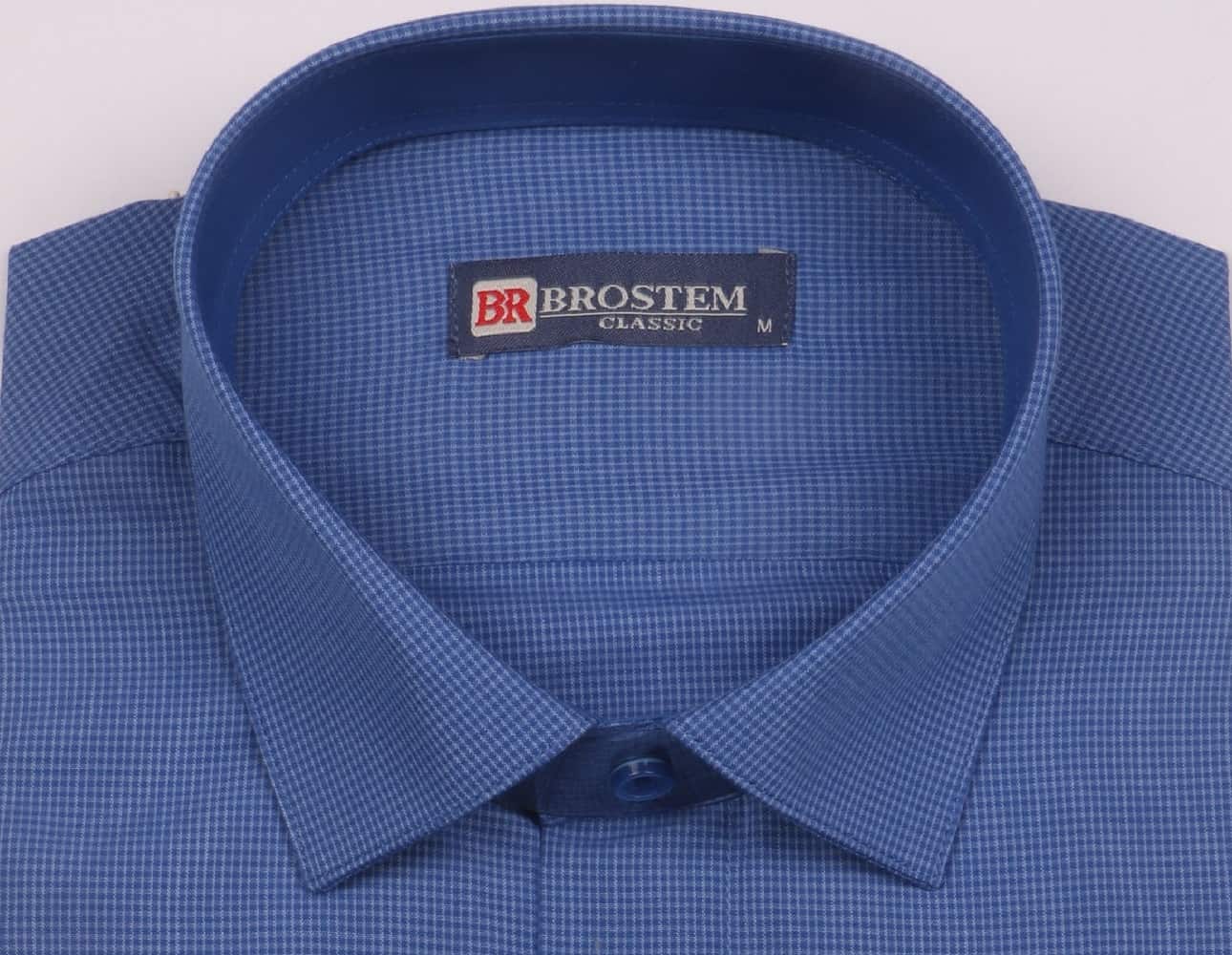 Офисная рубашка мужская в мелкую клетку Brostem 3LBM8+3